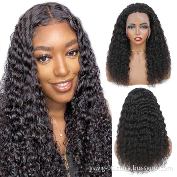 150% 180% 210% Lace Frontal Human Hair Wigs for Black Women, Wholesale Price Brazilian Virgin Hair Transparent Lace Front Wig